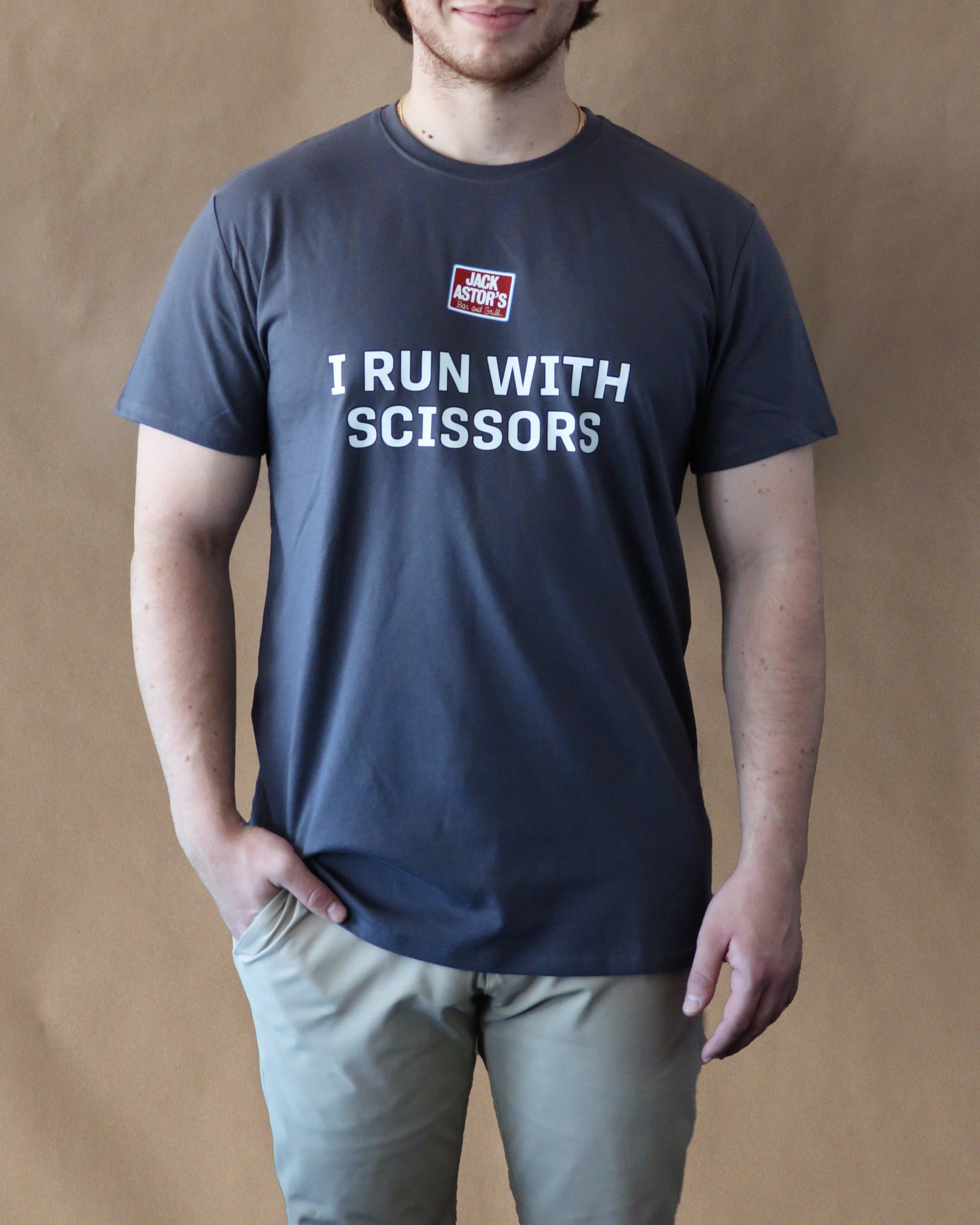 Jack Astor's "I Run With Scissors" T-Shirt